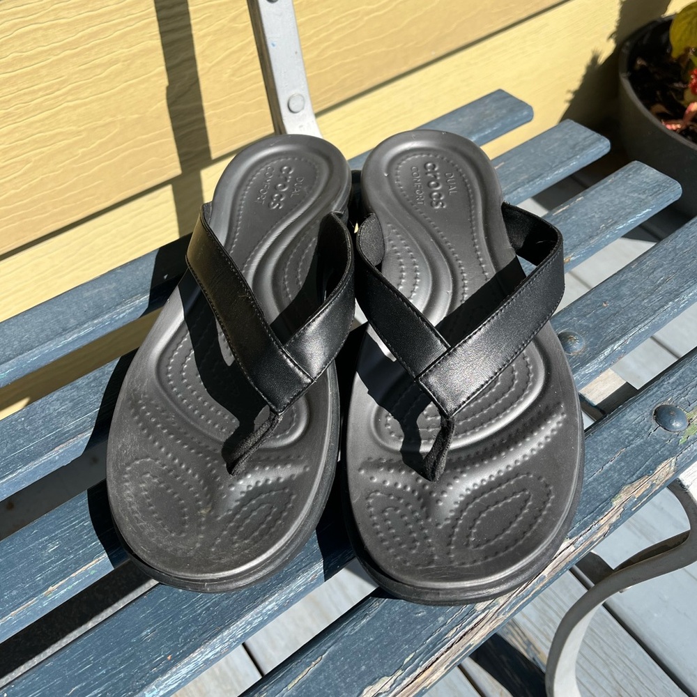 Croc flip flops